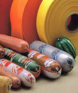 Impressão e customização de plástico artificial em caixas de salsichas de embalagem de alimentos Pa / Pe Pvdc