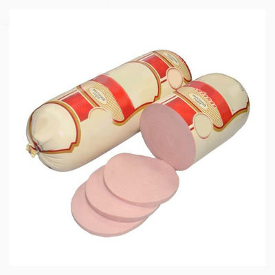 Embalagem de produtos alimentares com filme de embalagem impresso, caixa de salsicha artificial, caixa de salsicha tubular PVDC