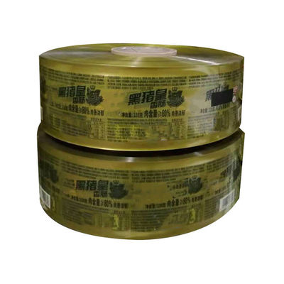 Filme de embalagem de plástico de qualidade alimentar, rolos de alta barreira, filme de embalagem de embalagem PVDC para salsichas de carne
