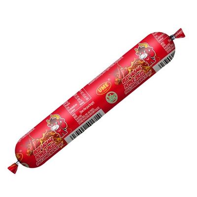 Imprimir Personalizar Salsicha Casing Rolos de plástico Presunto Instantâneo Fumado PVDC Cobre superior para baixo Formação térmica