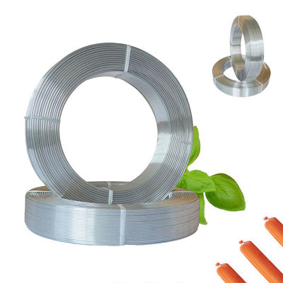 Salsichas prateadas embalagem fechada embalagem de salsichas clips rolos de fio