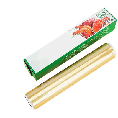 Rolo de filme de adesão de revestimento de alimentos PVDC transparente e seguro fresco para vegetais personalizado