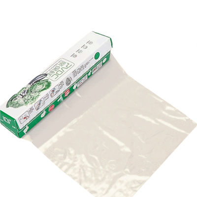 Rolo de filme de adesão de revestimento de alimentos PVDC transparente e seguro fresco para vegetais personalizado