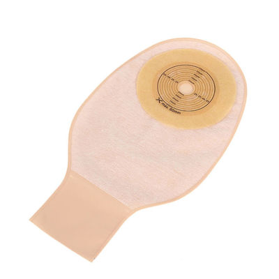 Saco de ostomia fechado, fecho com pinça de saco, drenável, 15-60 mm, bege