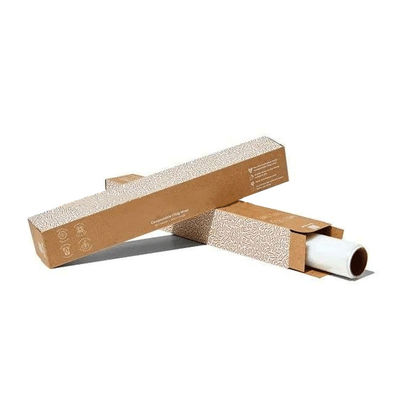 Embalagem de plástico com filme de aglutinação compostável com cortador de diapositivos