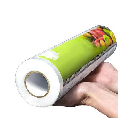 Película de revestimento de adesão PVDC resistente ao calor para cozinha doméstica aquecimento por microondas vapor e caixa de corte