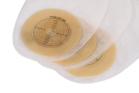 Saco de colostomia de linho único, fecho de pinça de bolsa aberta e transparente, drenável 15-60 mm