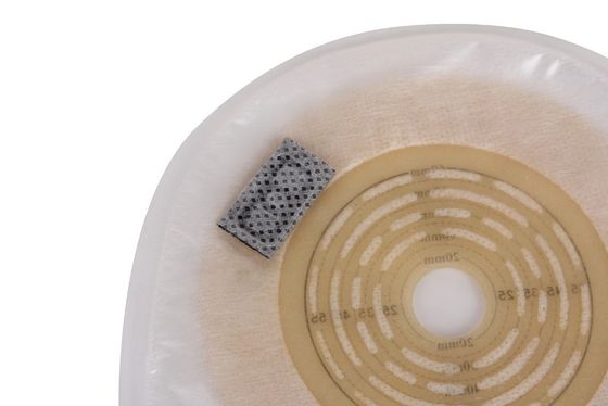 Saco de colostomia de linho único, fecho de pinça de bolsa aberta e transparente, drenável 15-60 mm