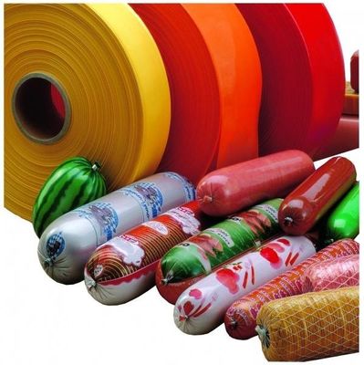 Rolo de PVDC Plástico Flat Sausage Casing Film Largura 140mm 180mm