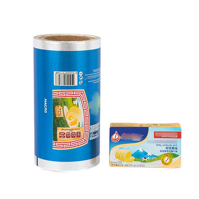 Laminado de baixa temperatura selos térmicos à medida Laca Folha de alumínio Queijo Embalagem Papel de embrulho Margarina manteiga filme de embrulho