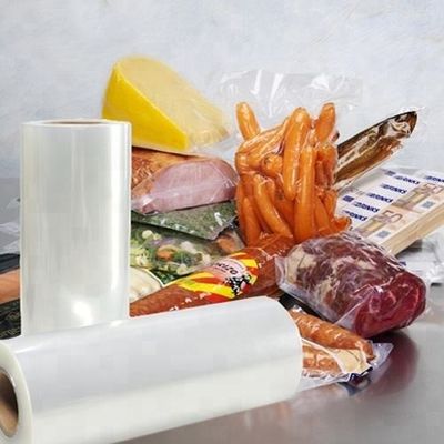 Embalagens de plástico para alimentos Barreira de vácuo PA / PE Coextrusão de rolos multicamadas termoformadoras Salsichas Material de embalagem