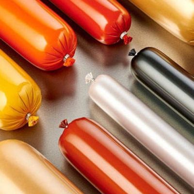 30-350 mm Largura plana PVDC plástico Sausage Casing Film Resistente ao calor até 90C Para embalagem de salsicha
